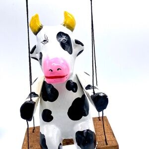 Monkey Business Cow On A Spring Jumps up and Down